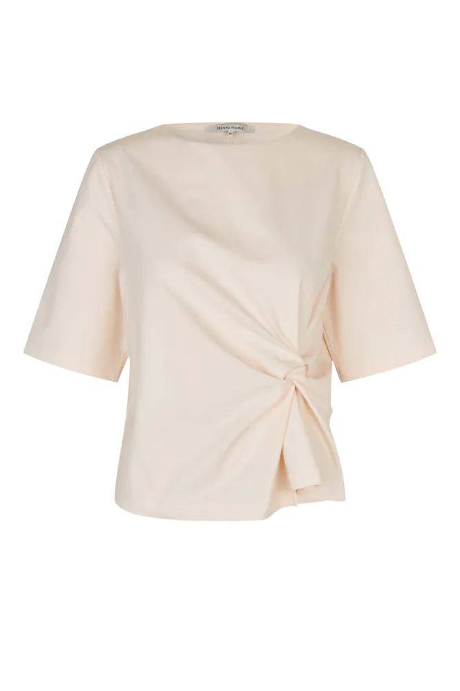 Arkai Drape Tee, Eggnog