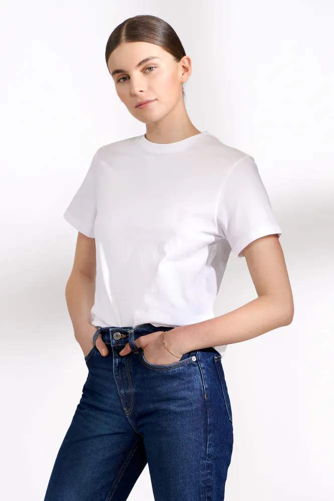 Crew-Neck Regular, White