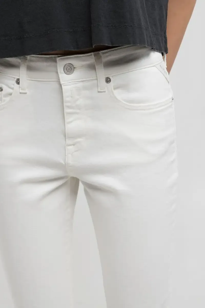 Joella Pants Flare Regular Waist Fit, White