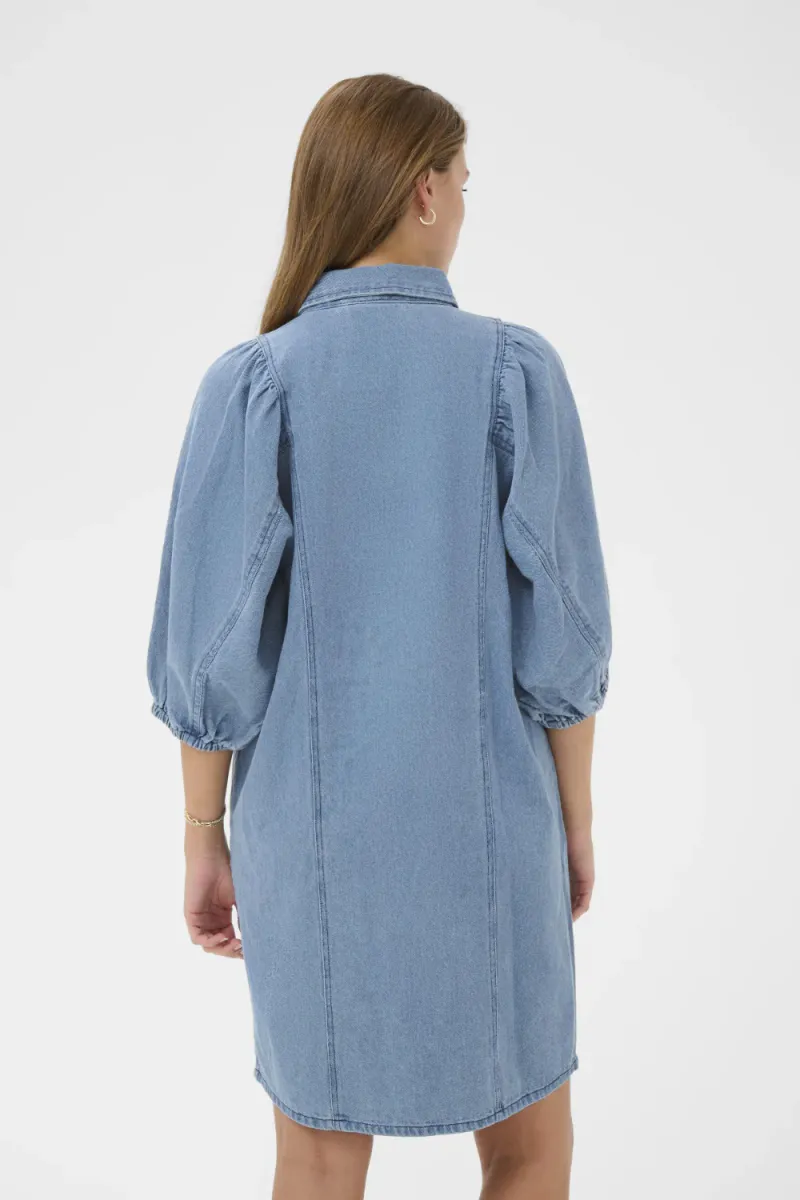 Othilde Dress, Light Blue Denim