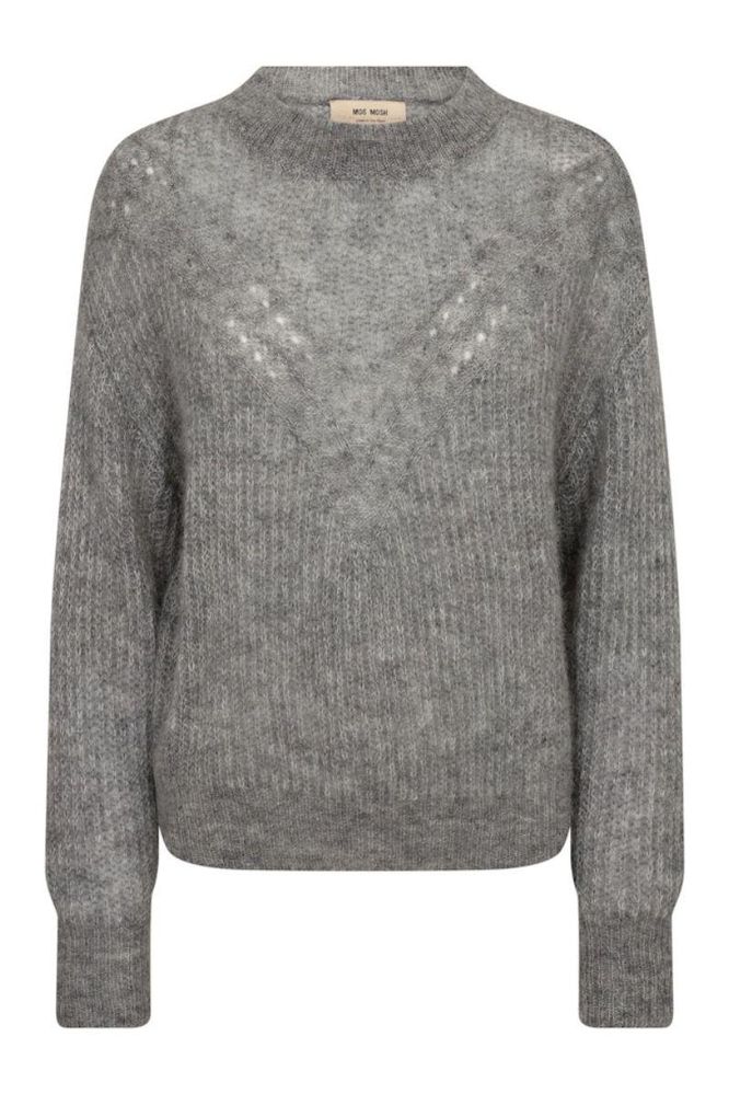 Sigva Mohair Knit, Grey Melange