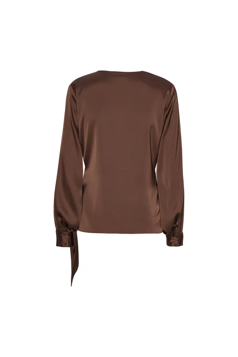 Ines Blouse, Semi Rich Brown