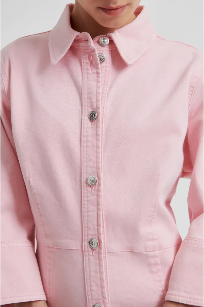 Isella Denim Dress, Pale Lilac