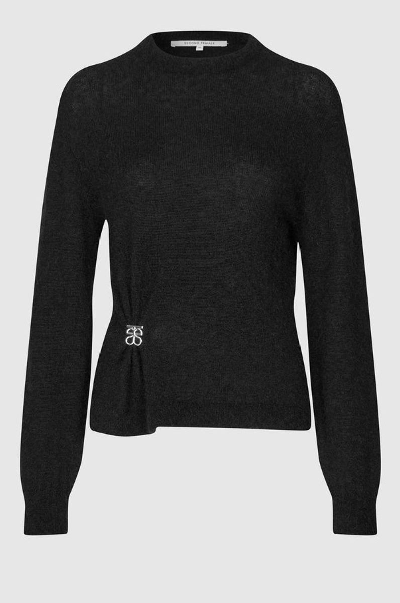 Solvej Knit O-Neck, Black
