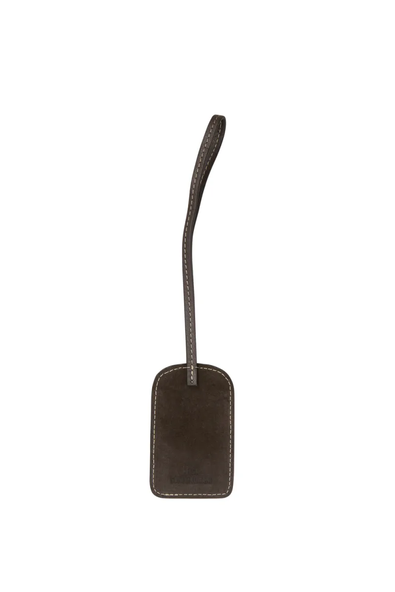 Suede Travel Tag, Chocolate Torte