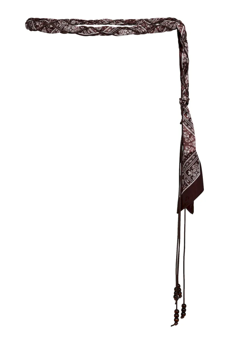 Morison Scarf Mix Belt, Dark Brown
