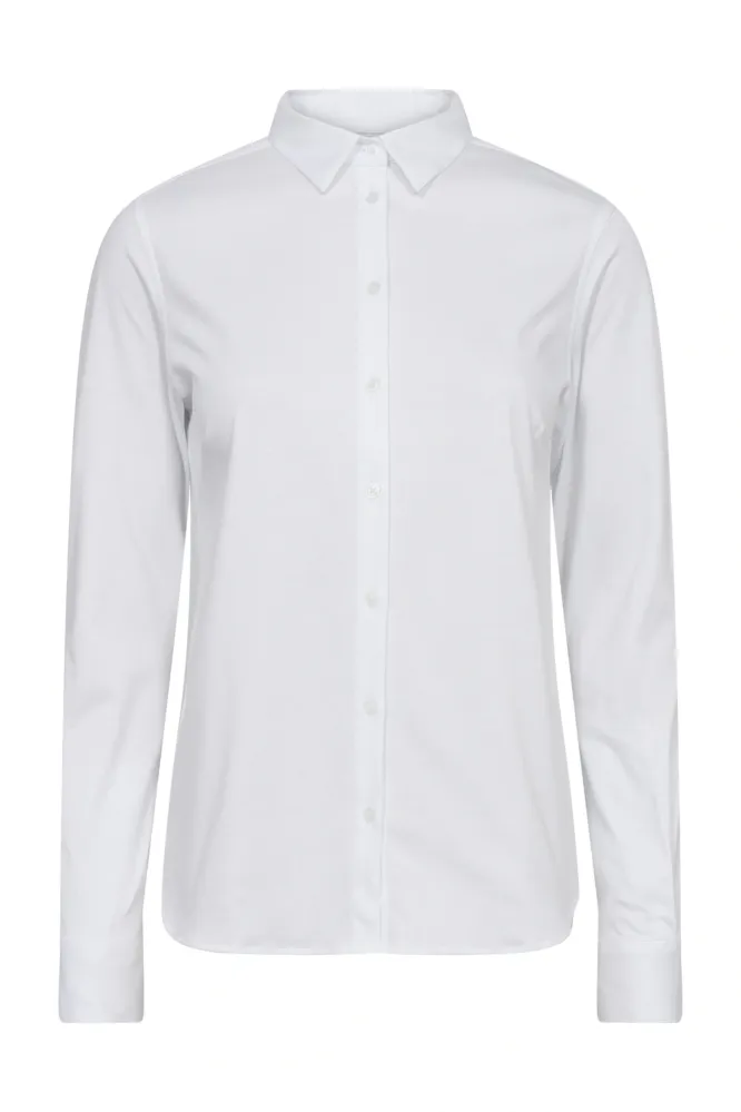 Tina Jersey Shirt, White