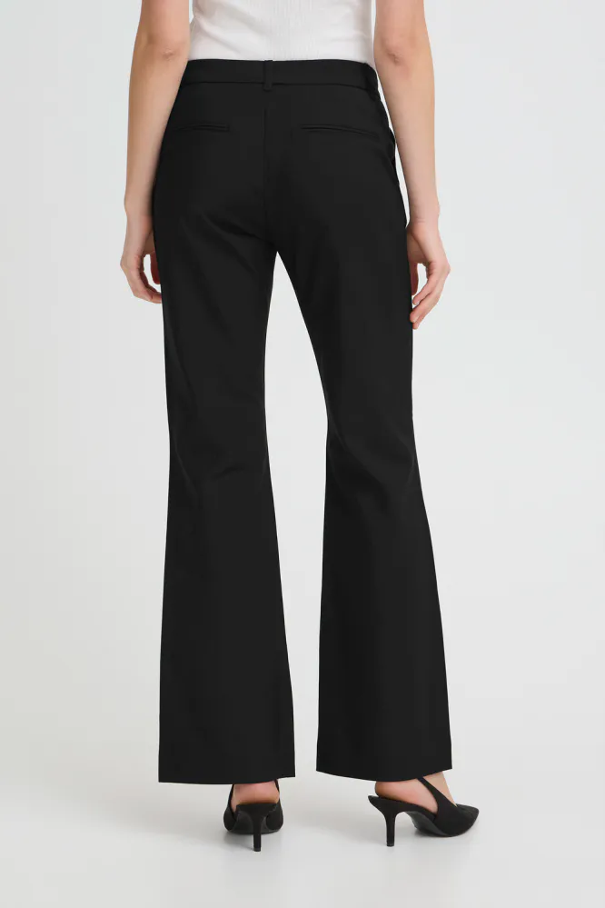 Bindy HW Pants Bootcut Leg, Black Beauty