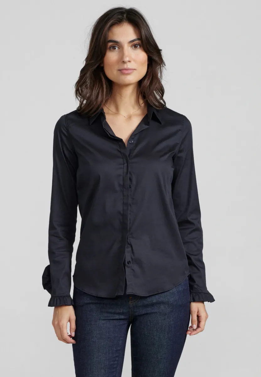 Mattie Flip Shirt, Black