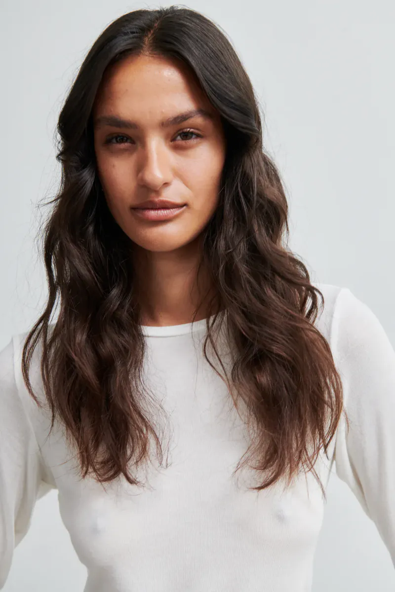 Matima O-Neck Tee, Off White
