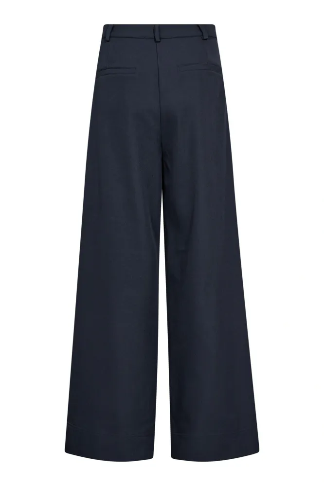 Luna Pleat Pant, Navy