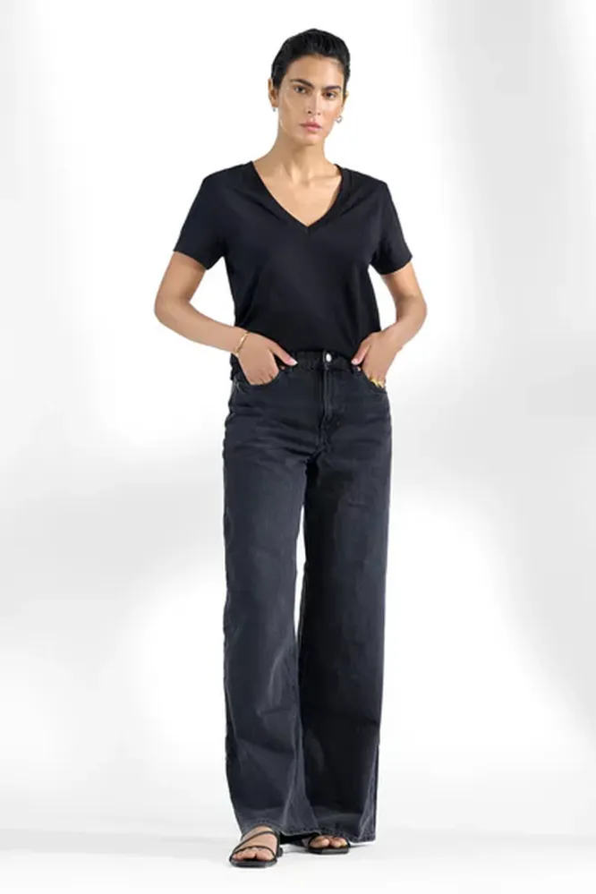 V-Neck Regular, Black