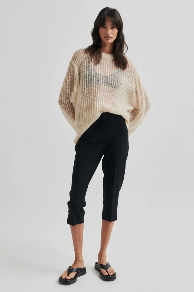 Capris Trousers, Black