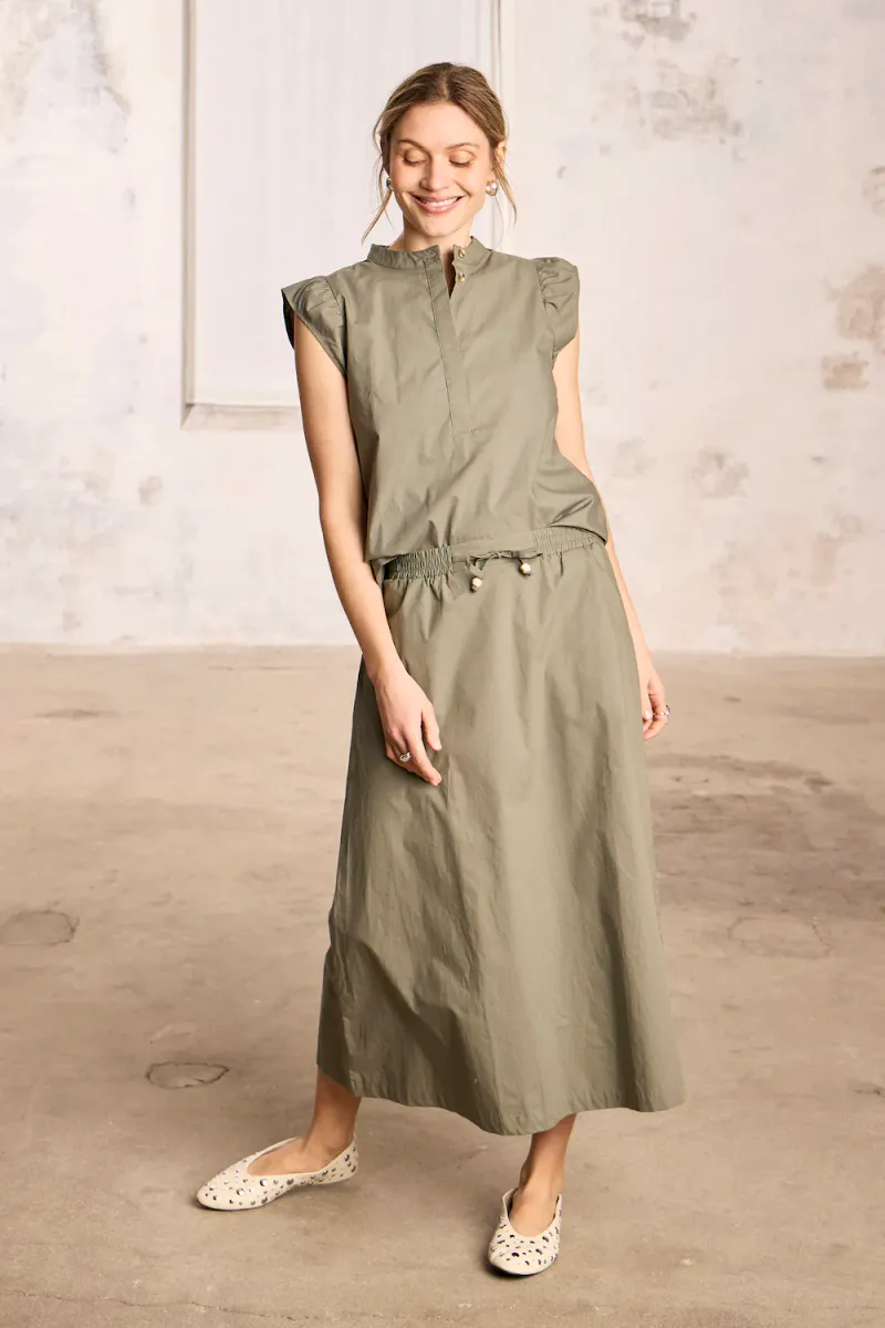 Cleo Skirt, Agave Green