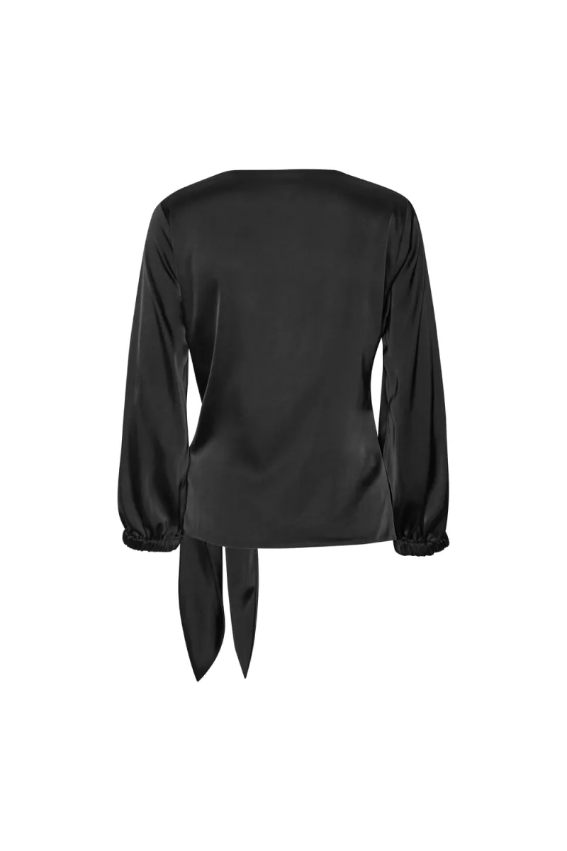 Elena Blouse, Semi Rich Black