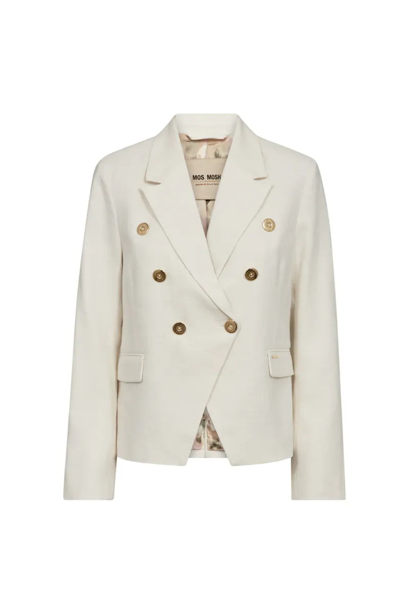 Belize Ramie Blazer, Ecru