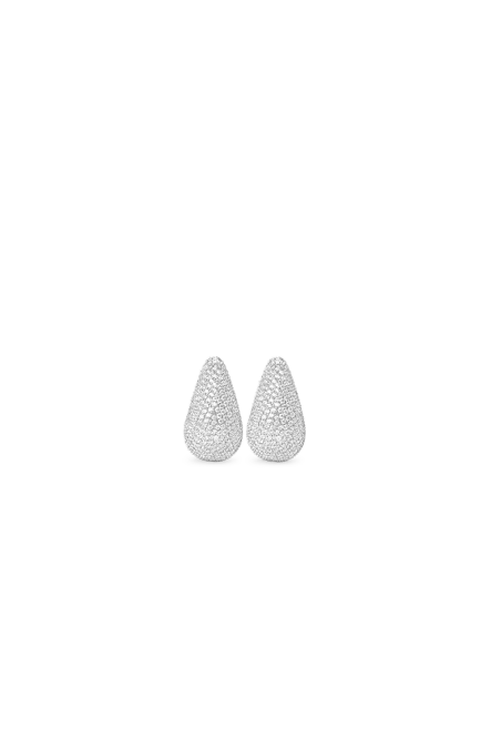 Hovedbilde Mini Pave Drop Earrings, Silver