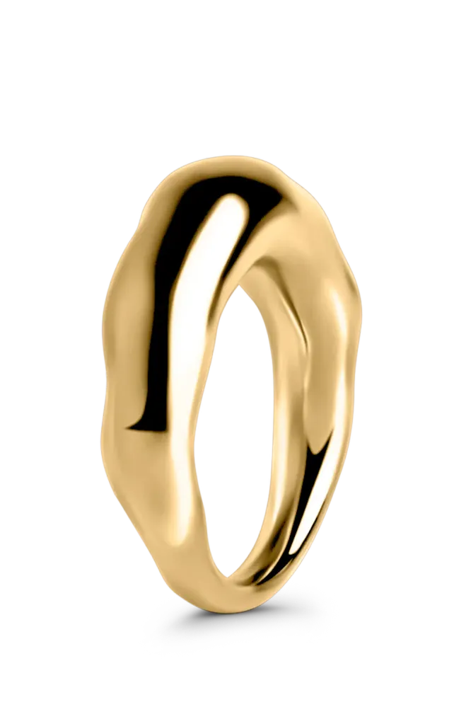 Arc Melt Ring, Gold