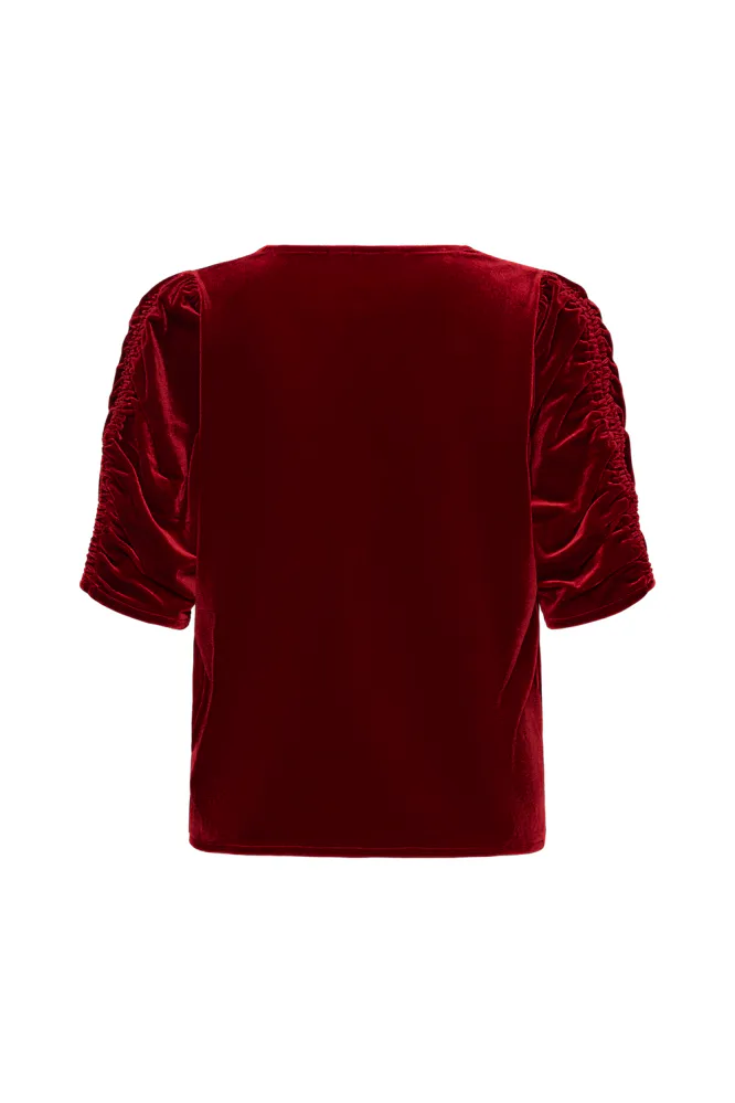 Valeriia Blouse, Biking Red