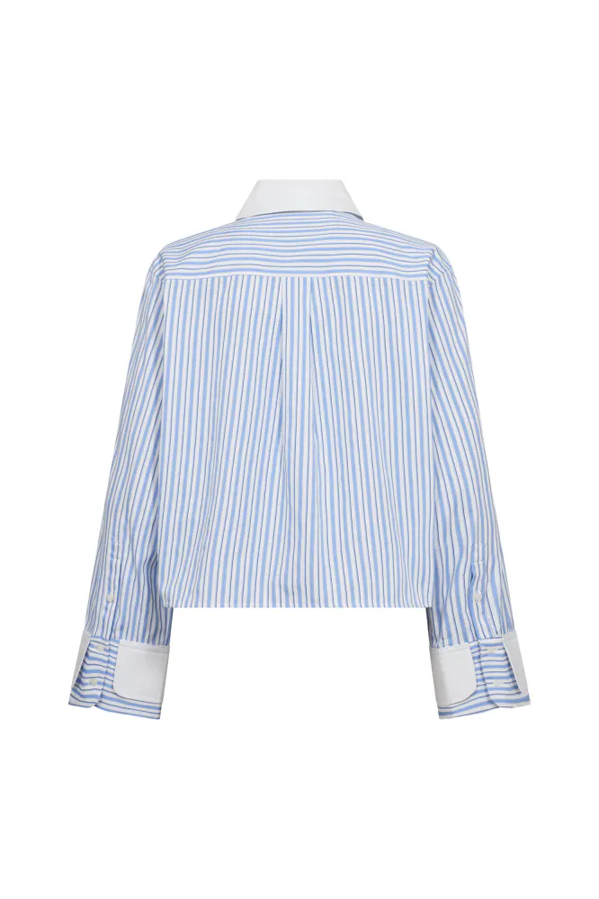 Vouge Cuff Shirt, Pale Blue
