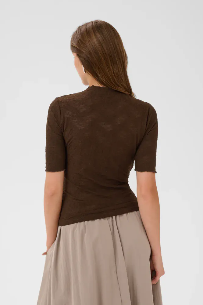 Tadea Blouse, Chocolate Brown