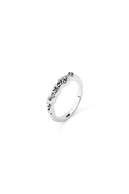 Hovedbilde Structured Thin Ring, Silver