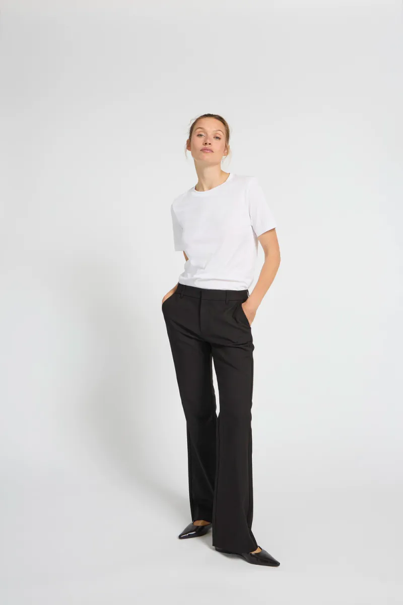 Bindy HW Pants Bootcut Leg, Black Beauty