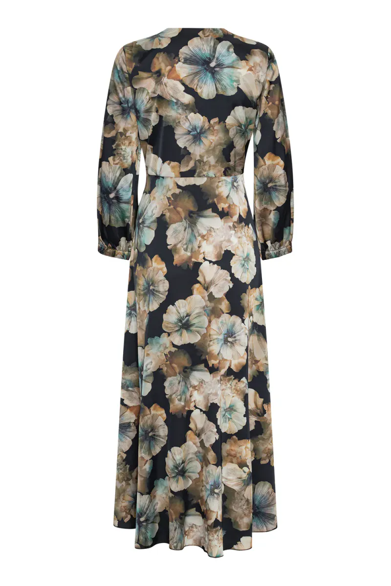 Faye Dress 3/4 sleeves, Maxi Floral