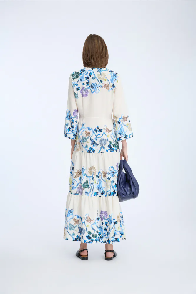 Nao Dress, Print Ivory