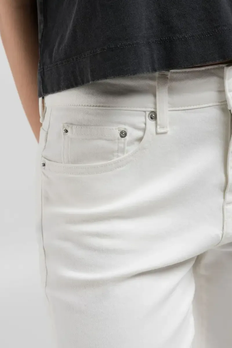 Joella Pants Flare Regular Waist Fit, White