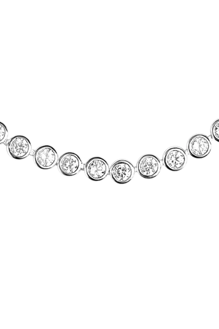 Hovedbilde Lotus Tennis Necklace, Silver