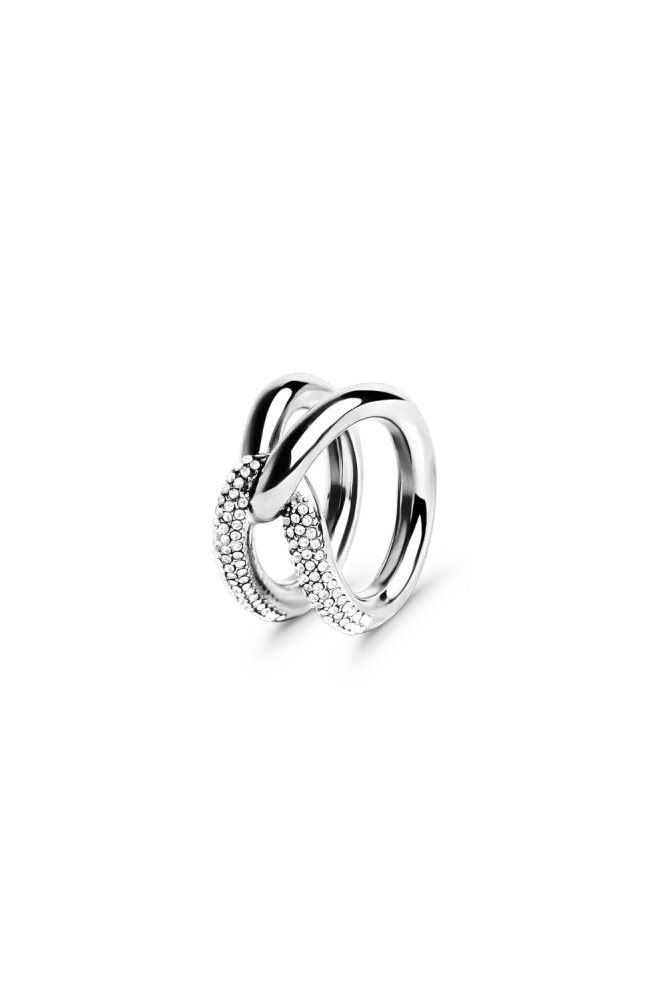 Evoke Pavé Ring, Silver