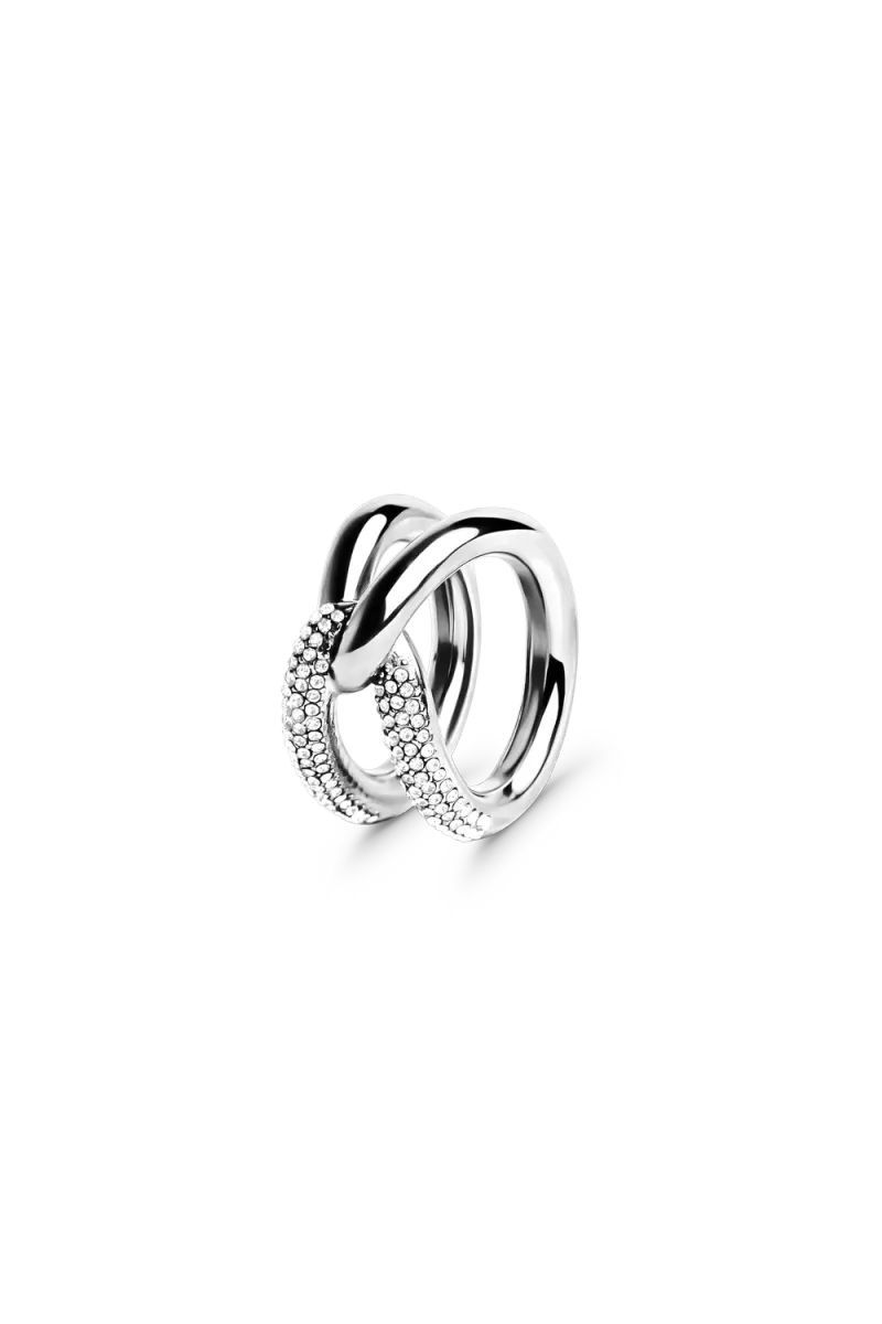 Evoke Pavé Ring, Silver