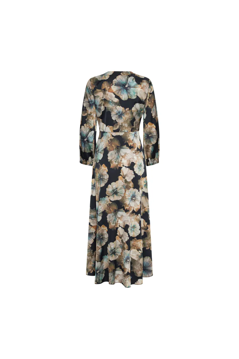 Faye Dress 3/4 sleeves, Maxi Floral