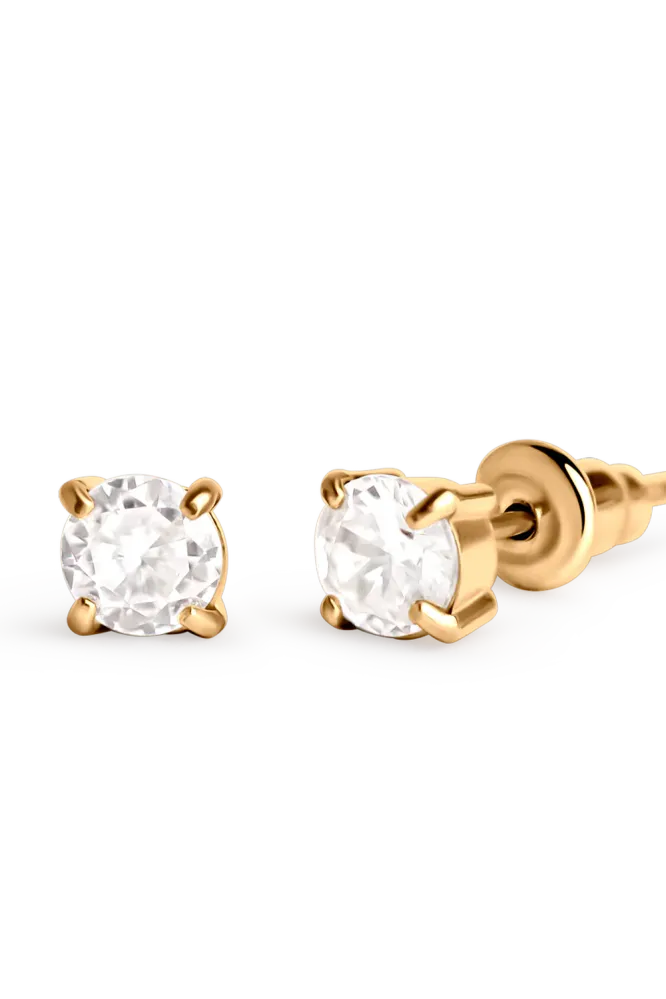 Ora Studs, Gold (5mm)