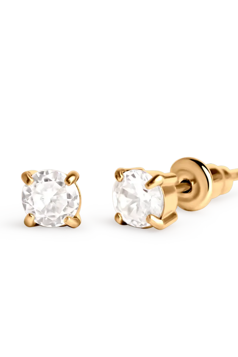 Ora Studs, Gold (5mm)