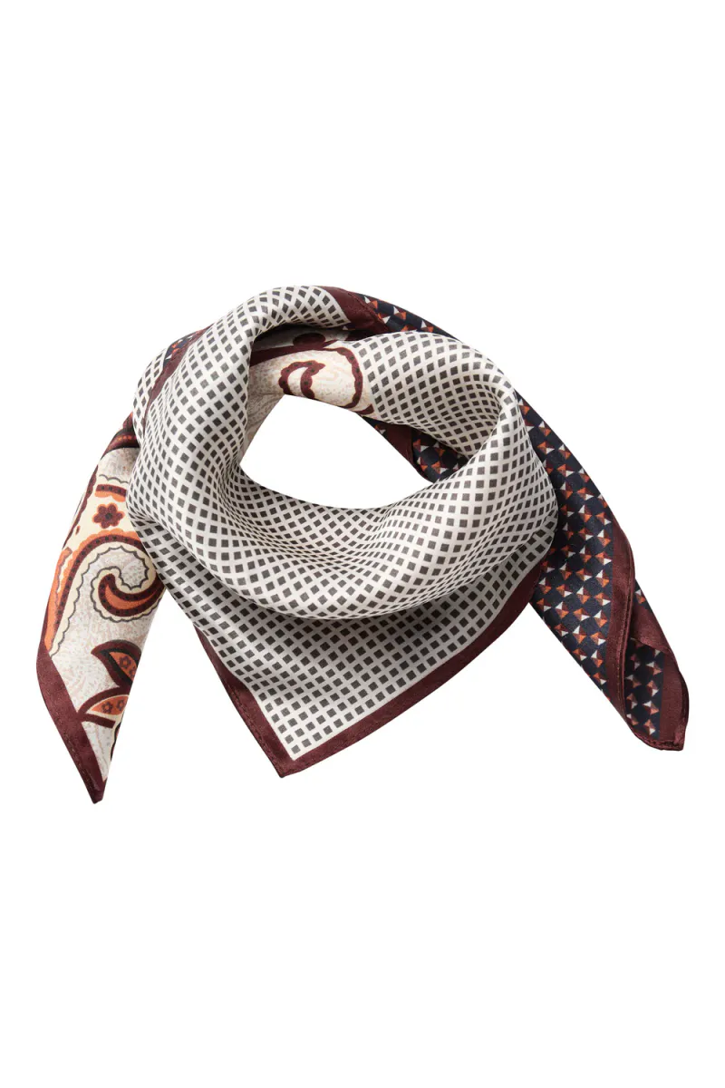 Shila Silk Bandie Scarf, Brown