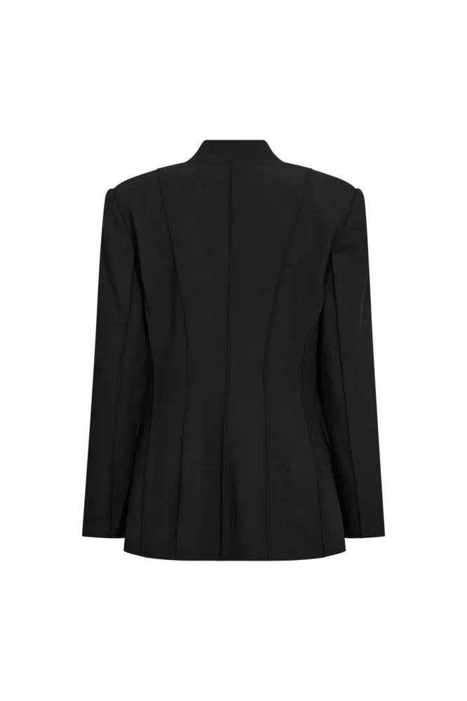 Vola Power Fitted Blazer, Black