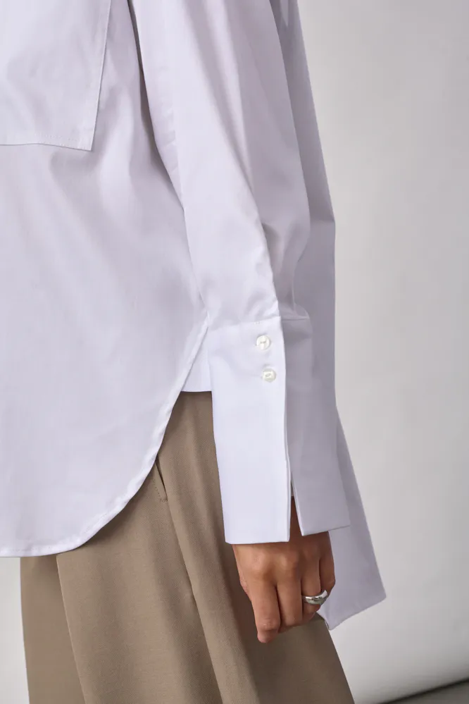 Dalia Oversize Shirt, White