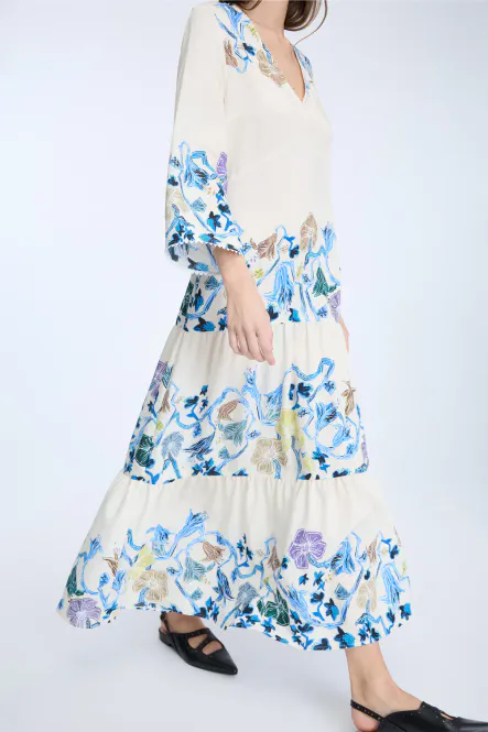 Hovedbilde Nao Dress, Print Ivory