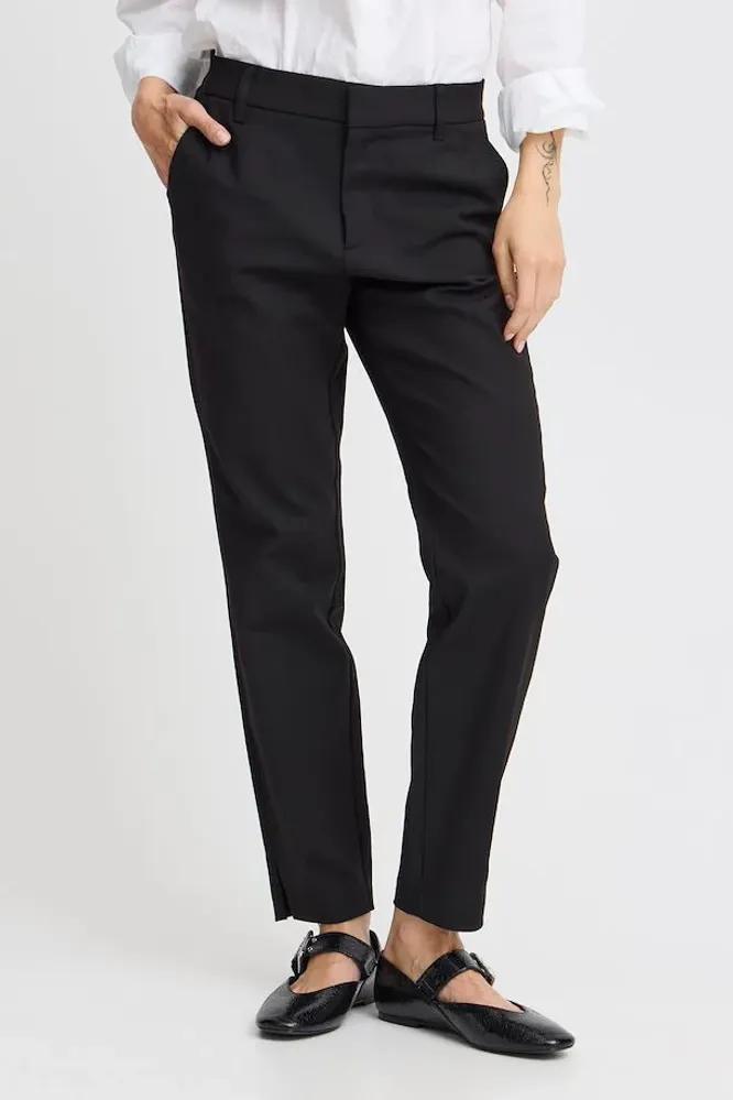 Bindy HW Pant Ankl. Skinny L, Black Beauty