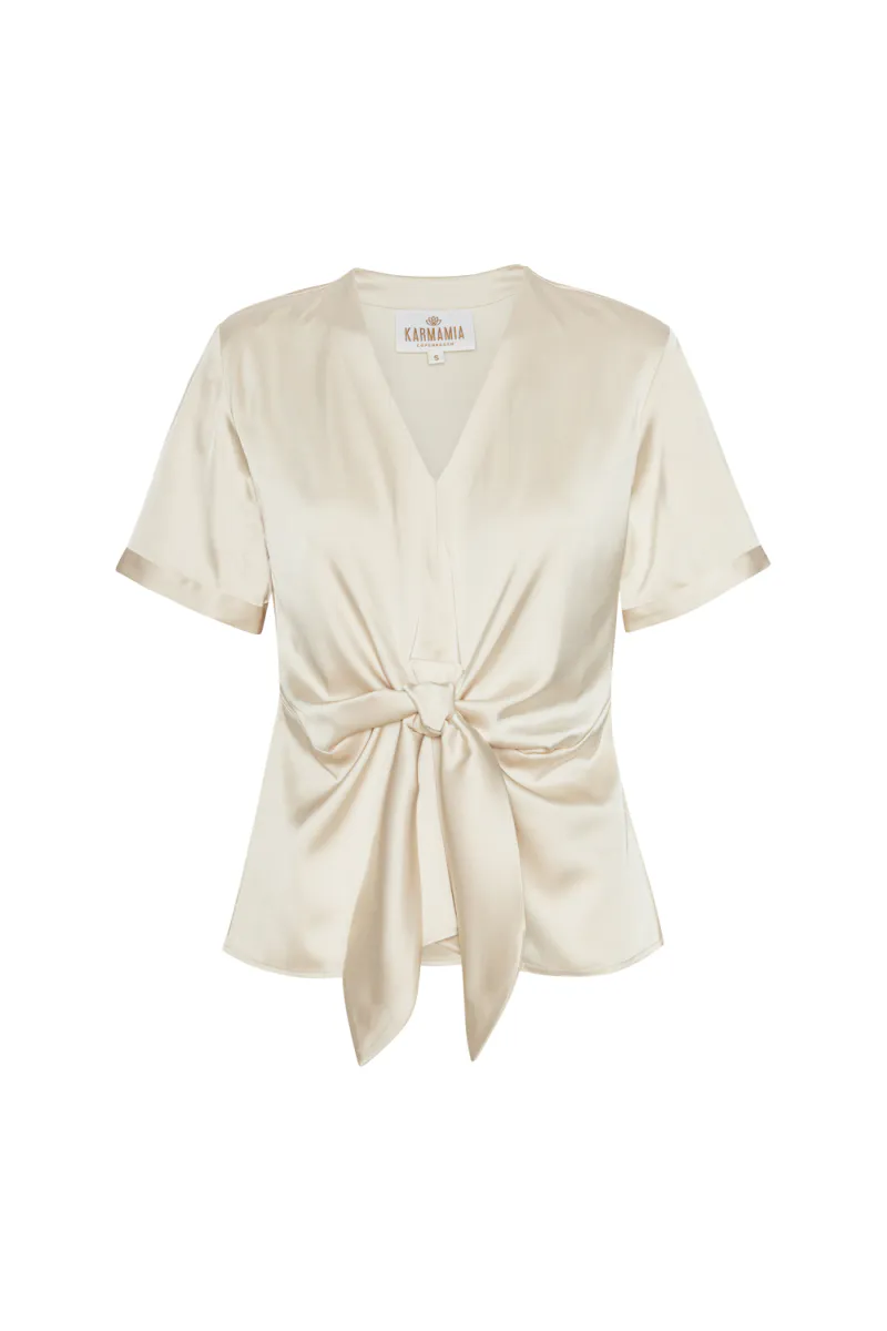 Blair Blouse (short) - Semi Rich Porcelain