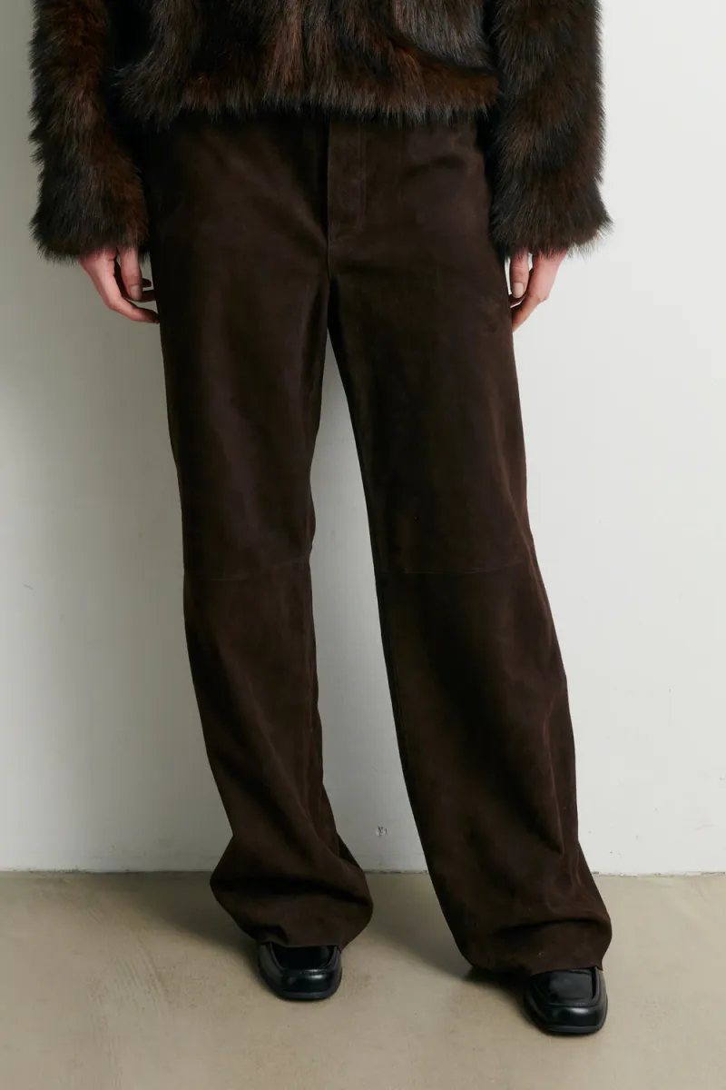 Zonie Suede Jeans, Demitasse