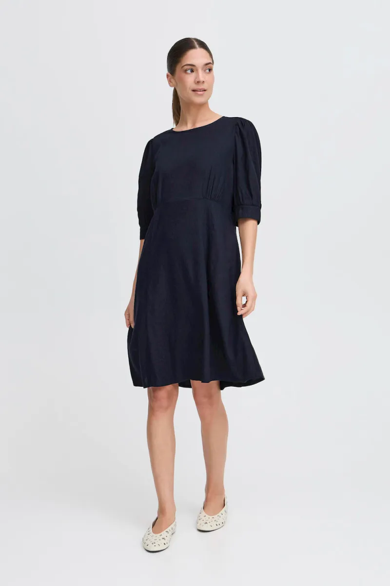 Luca SS Dress, Dark Sapphire