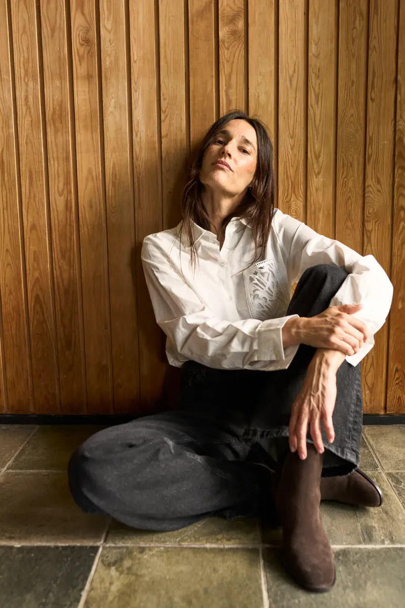 Denisa Shirt, Bright White