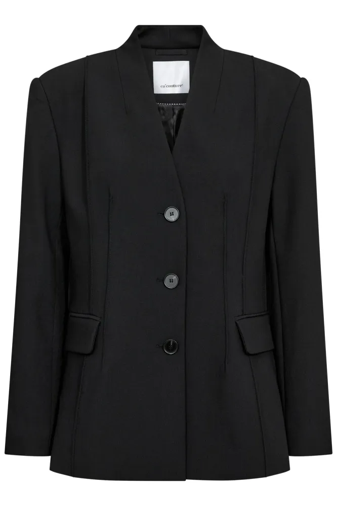 Vola Power Fitted Blazer, Black
