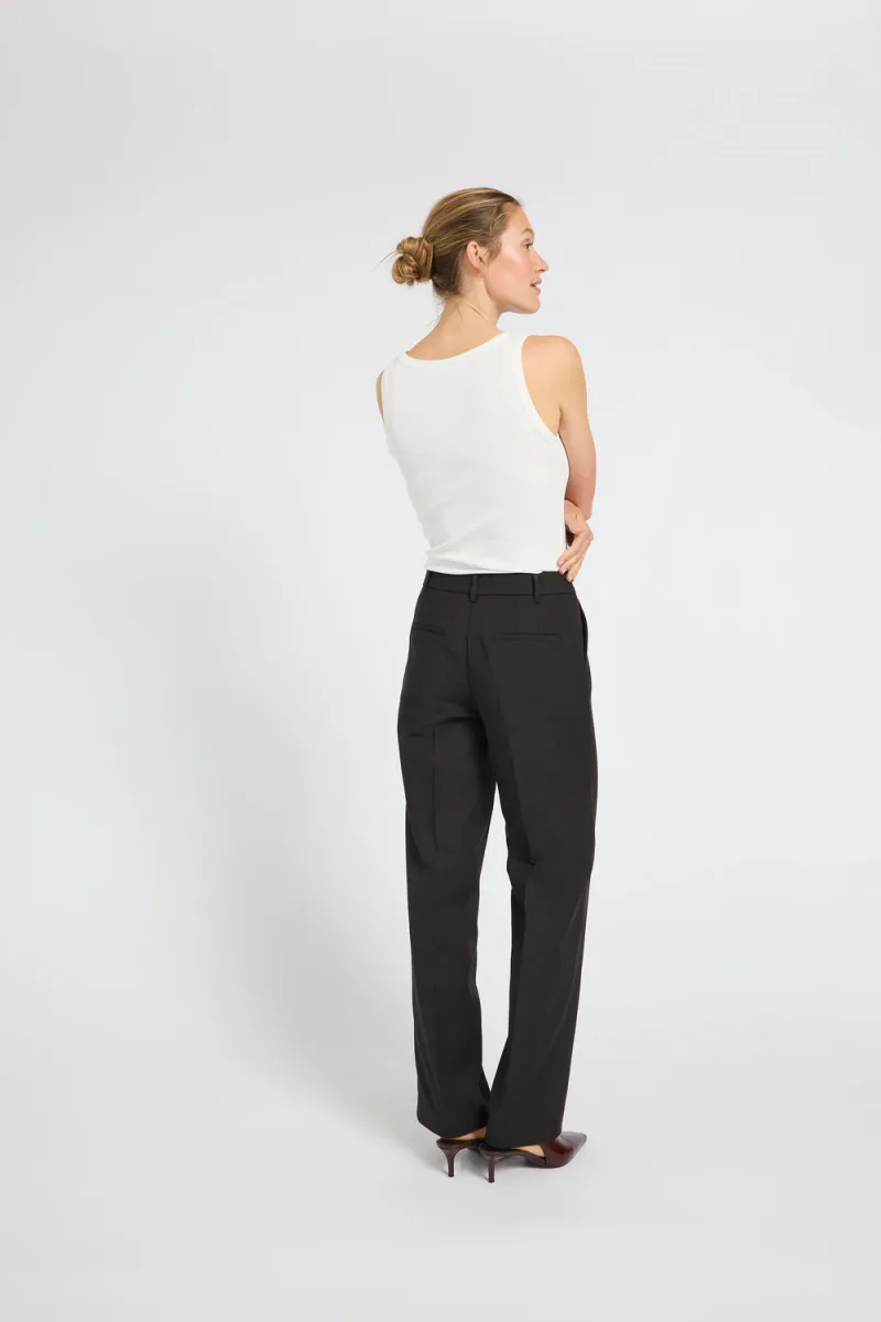 Bindy HW Pant Wide Leg, Black Beauty