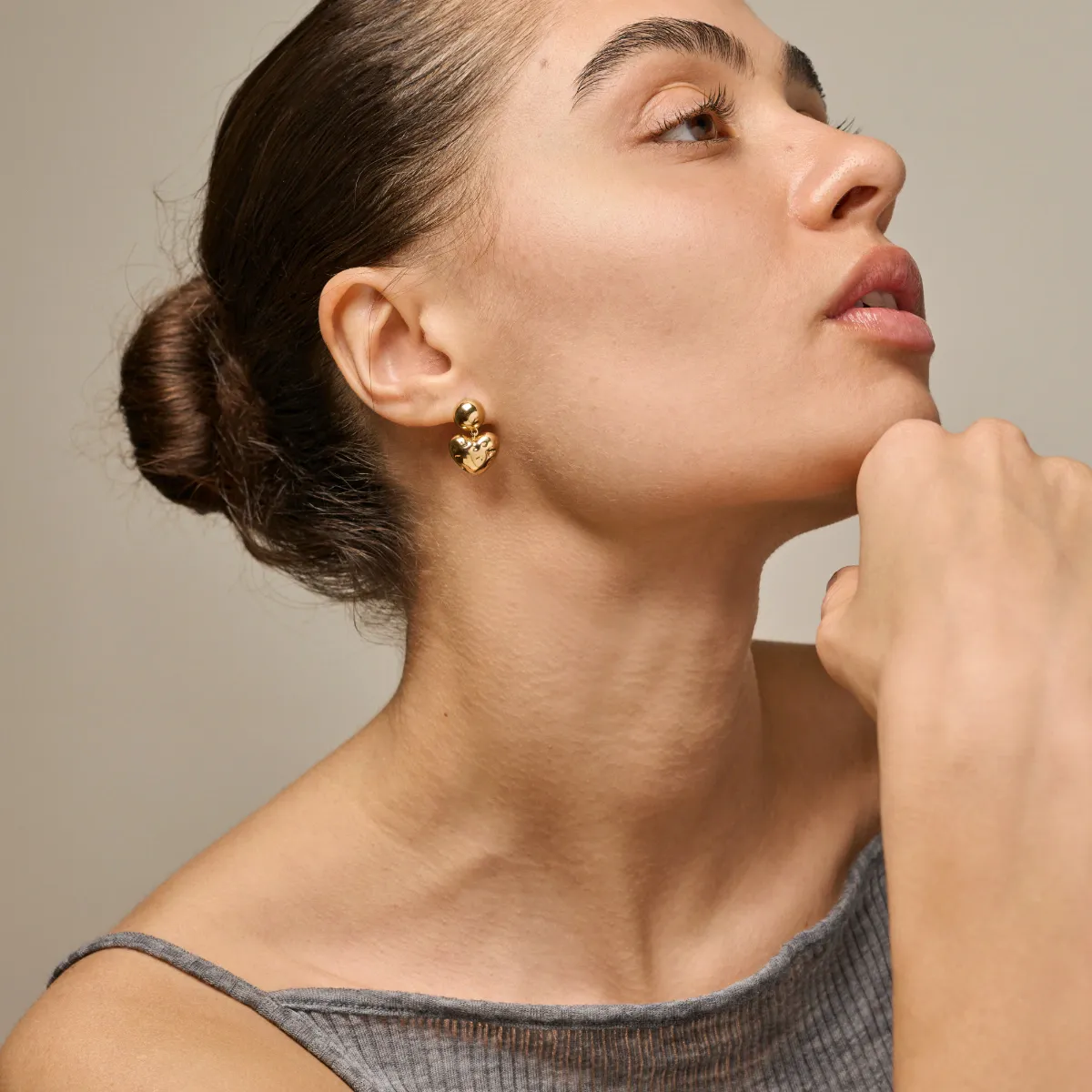 Poma Heart Earrings