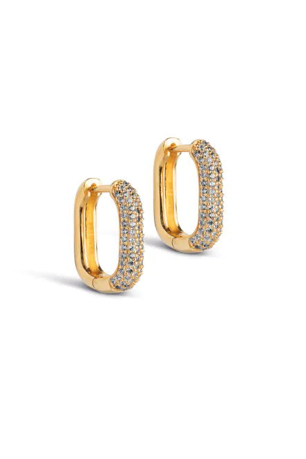 Hovedbilde Sparkling Square Hoops 15mm (Clear CZ)