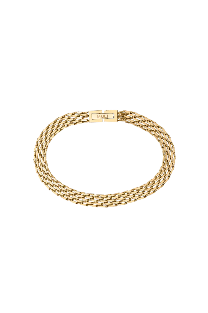 Mesh Link Bracelet, Gold